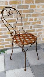 TE KOOP: IJzeren tuin/terrasstoelen, 6 stuks, Tuin en Terras, Tuinstoelen, Ophalen, Gebruikt, Metaal