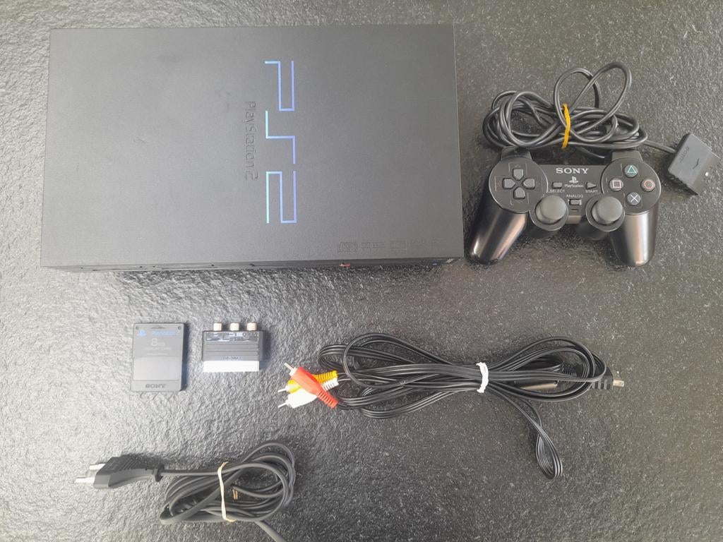 Ps2/Playstation  2 + controller, memorycard en kabels, Games en Spelcomputers, Ophalen