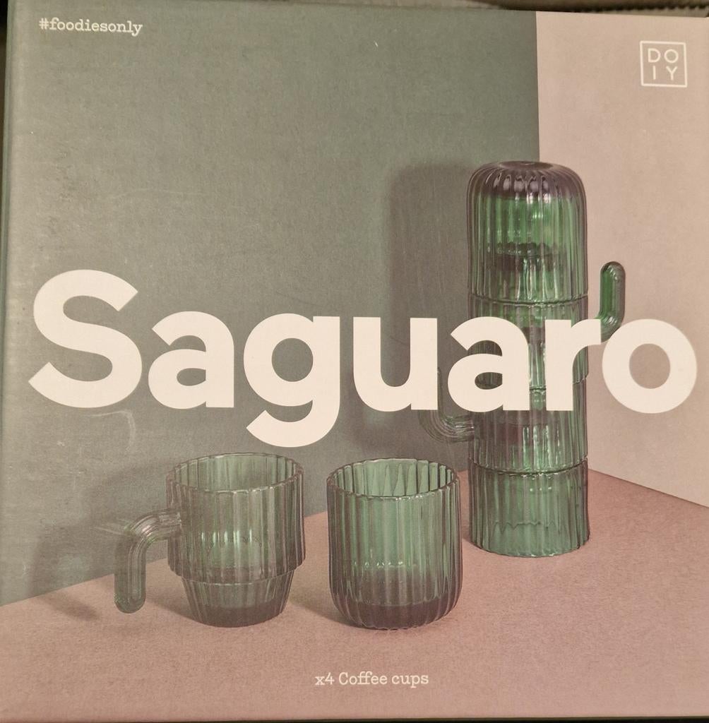 Set de 4 tasses Saguaro en forme de cactus (NEUF), Enlèvement