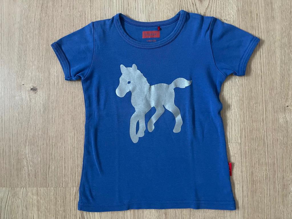 TAPETE, blauwe t-shirt met paard 122, Kinderen en Baby's, Kinderkleding | Maat 122, Ophalen of Verzenden, Tapete, Meisje, Shirt of Longsleeve