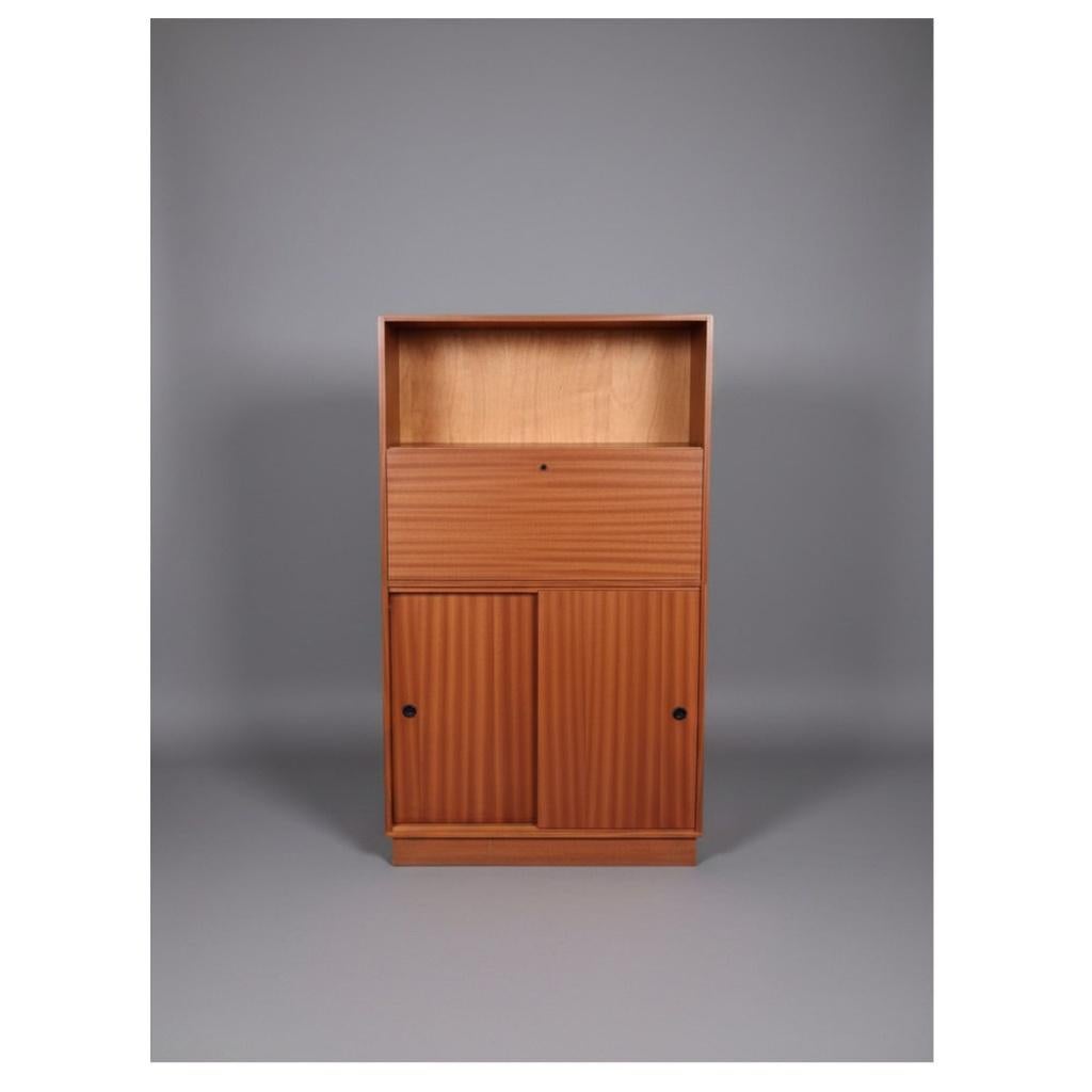 Vintage teak secretaire kast, Huis en Inrichting, Kasten | Secretaires, Gebruikt, Ophalen