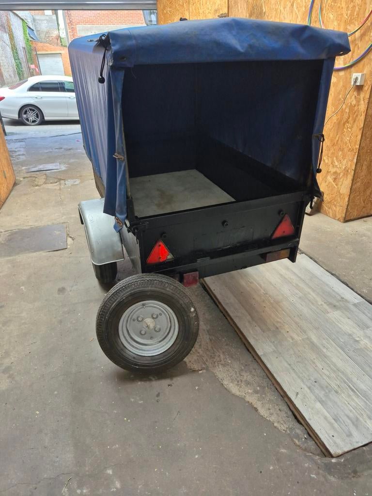 dekzeil sari's trailer (prijs 450 euro), Ophalen, Gebruikt