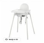 Zitstoel kind Ikea wit, Kinderen en Baby's, Ophalen, Gebruikt