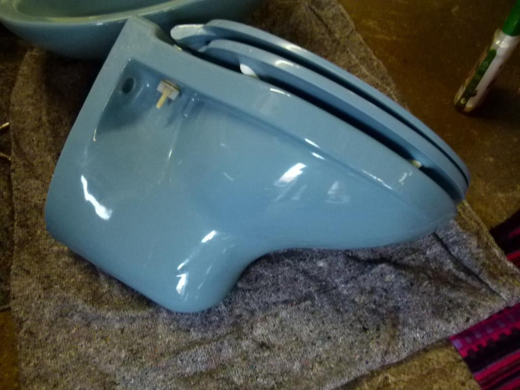 vintage toilet hangmodel Bermuda eind 70er, Collections, Enlèvement, Maison et Meubles