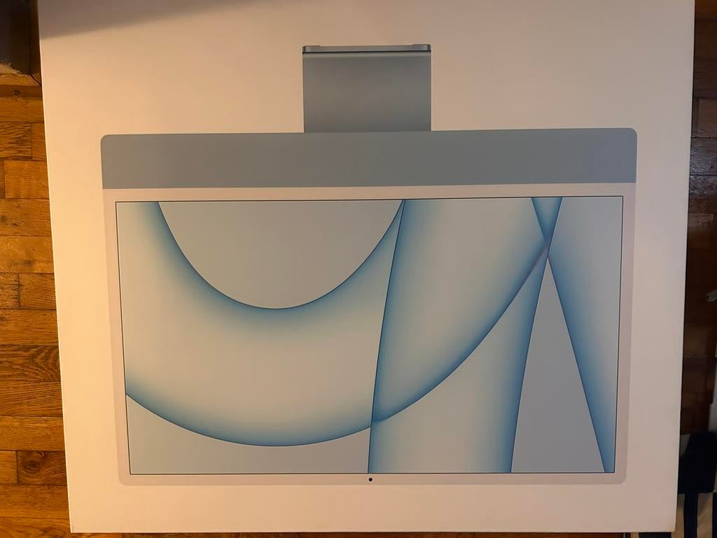 Imac M1 chip 8go 24 pouces de 2021, Informatique & Logiciels, Apple Desktops, Enlèvement, Comme neuf