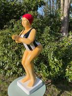 Duikende dame jacuzzi tuin, zwembad, vijver 115cm, Tuin en Terras, Ophalen, Nieuw, Kunststof, Mensenbeeld