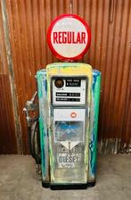 Wayne 100 vintage benzinepomp garage USA mancave decoratie, Ophalen, Gebruikt, Gebruiksvoorwerp