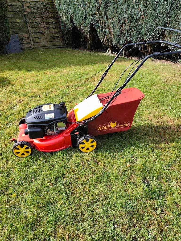 Wolfgarten benzinemaaier, Ophalen
