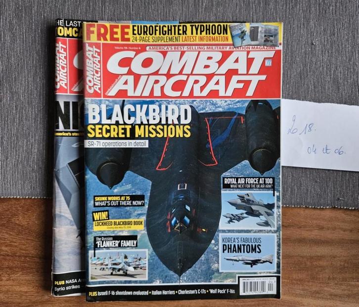 Lot revues magazines COMBAT AIRCRAFT aviation, Collections, Aviation, Comme neuf, Livre ou Revue, Enlèvement ou Envoi