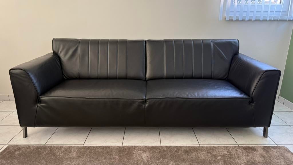 Lederen zetels Henders & Hazel, Huis en Inrichting, Zetels | Zetels, Ophalen, Gebruikt, Rechte bank, Leer