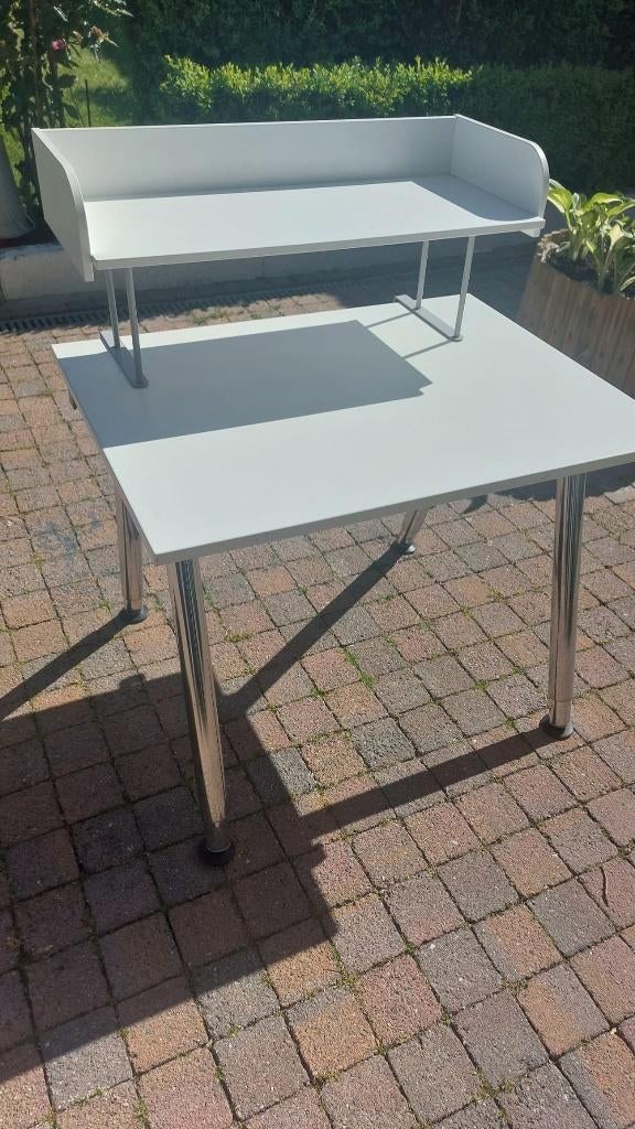 Bureau retractable  blanc, Maison & Meubles, Enlèvement, Neuf, Blanc