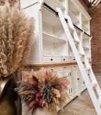 Bibliothèque/meuble de bibliothèque en bois massif LIVRAISON, Maison & Meubles, 25 à 50 cm, 200 cm ou plus, Avec tablette(s), Comme neuf