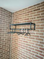 Industriële kapstok met set van 12 kleerhangers, Huis en Inrichting, Woonaccessoires | Kapstokken, Ophalen, Gebruikt, Wandkapstok