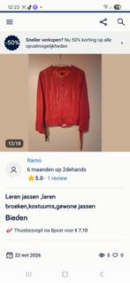 Leren jas, Ophalen of Verzenden