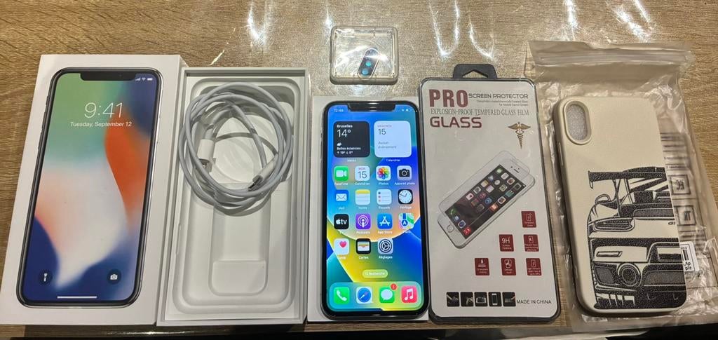 Vend iPhone X 256gb/84% batterie boite cable coque etc, Enlèvement ou Envoi, Comme neuf, IPhone X