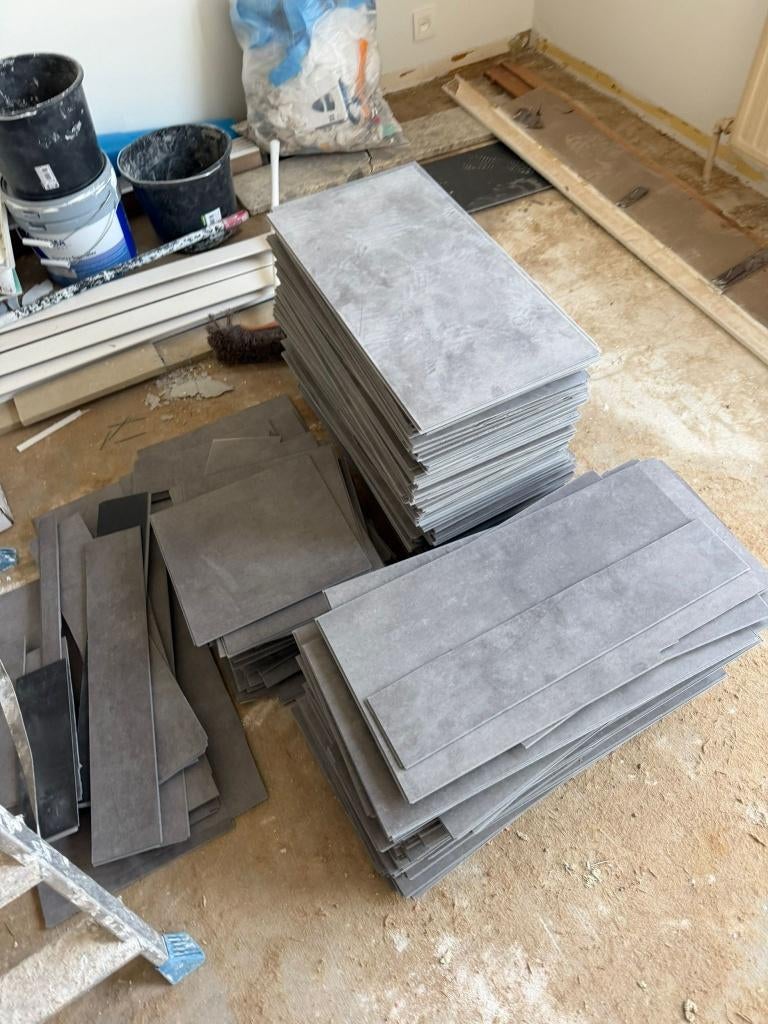 Reeds gebruikte clickvinyl - PVC vloer, Ophalen, Kunststof, Gebruikt, Overige typen