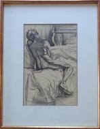 IRENE VANDENAMEELE / NAAKT / ORIGINEEL / 45x35cm /  KADER, Enlèvement ou Envoi