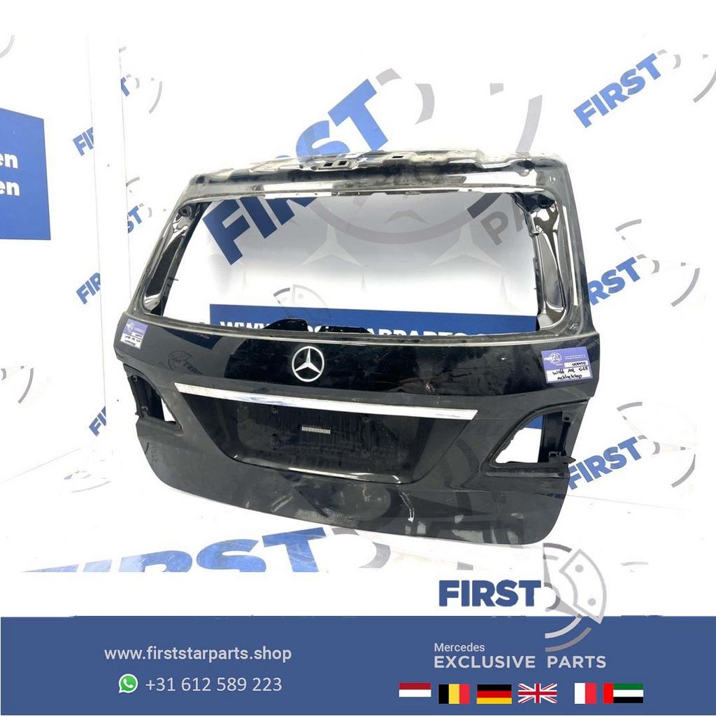 W166 ML GLE ACHTERKLEP ZWART WIT GRIJS ZILVER KOFFERKLEP ori, Arrière, Haillon arrière, Utilisé, -