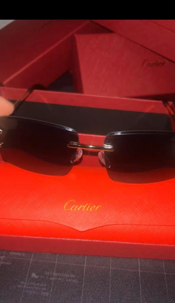Cartier zonnenbril nieuwstaat, Overige merken, Zonnebril, Zwart, Nieuw