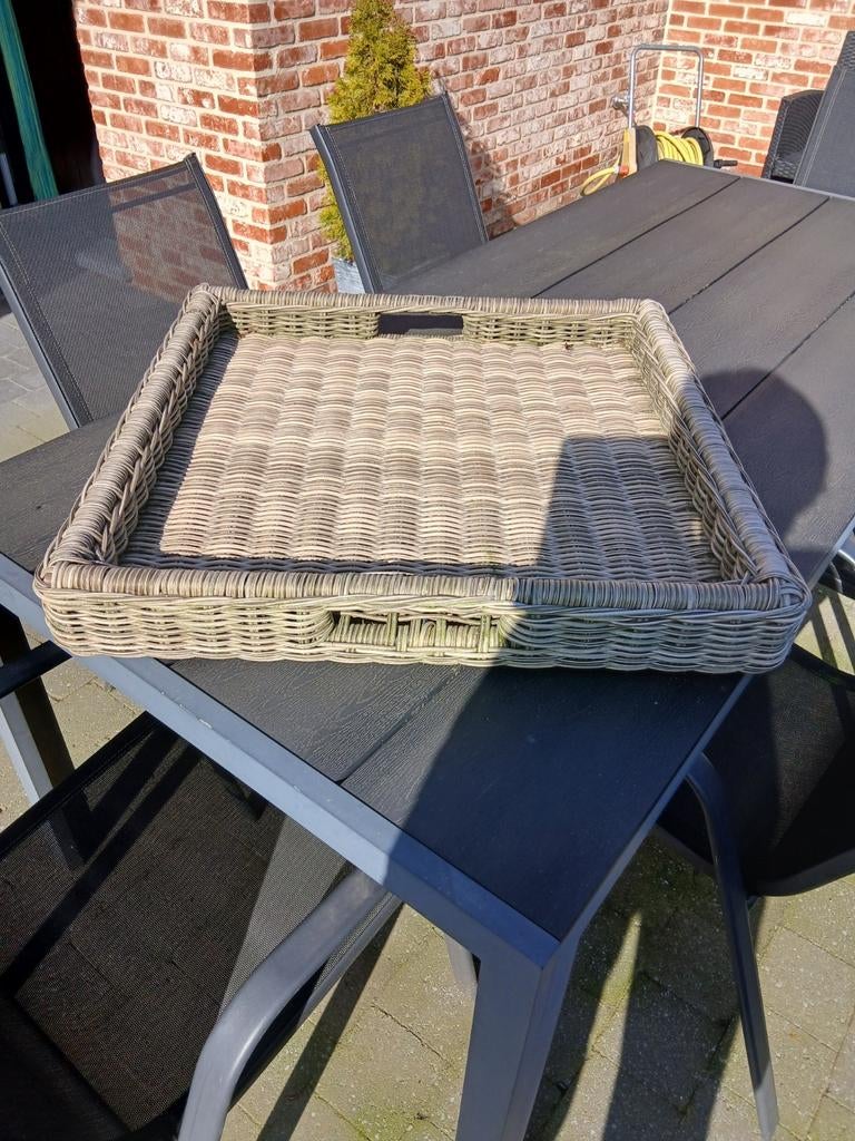 Rieten dienblad, Jardin & Terrasse, Produits de culture, Enlèvement