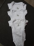 3 barboteuses à manches courtes (Obaïbi) Taille 59, Garçon ou Fille, Enlèvement ou Envoi, Costume, Comme neuf