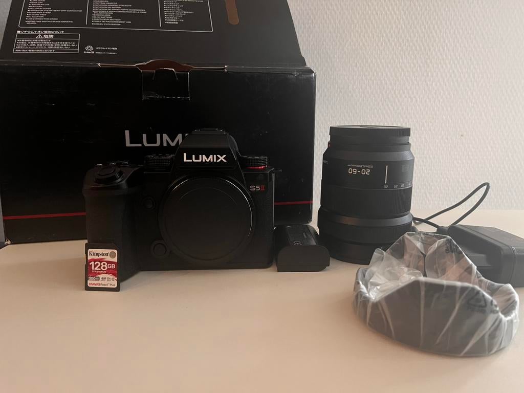 Panasonic Lumix S5 II + 20-60mm Lens (Topstaat), Audio, Tv en Foto, Videocamera's Digitaal, Zo goed als nieuw, Panasonic, Ophalen
