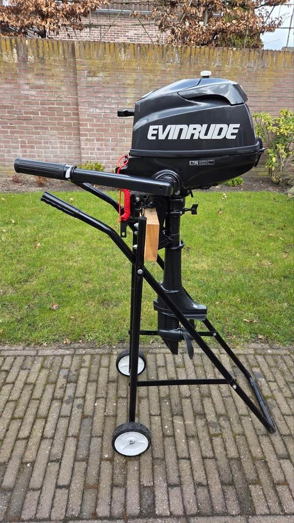 Buitenboordmotor Evinrude 3.5PK 4-Takt kortstaart, Ophalen, Minder dan 5 pk, Viertaktmotor, Zo goed als nieuw