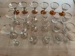 23 vintage drink en cocktail glazen, Enlèvement, Comme neuf