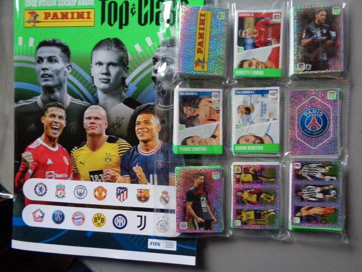 PANINI VOETBAL TOP CLASS 2022 VOLL. SET 366 stickers +album, Hobby en Vrije tijd, Stickers en Plaatjes, Nieuw, Verzenden