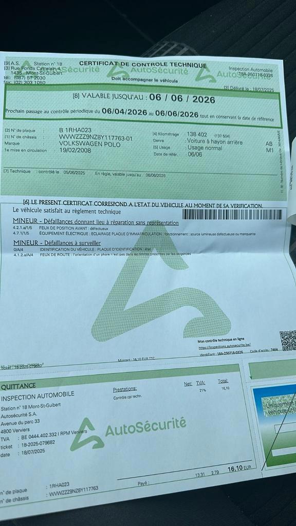 VW polo 1200cc, Autos, Volkswagen, Particulier, Enlèvement ou Envoi