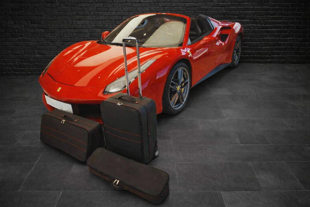 Roadsterbag koffers/kofferset voor de Ferrari 488 Spider, Auto diversen, Auto-accessoires, Nieuw, Verzenden