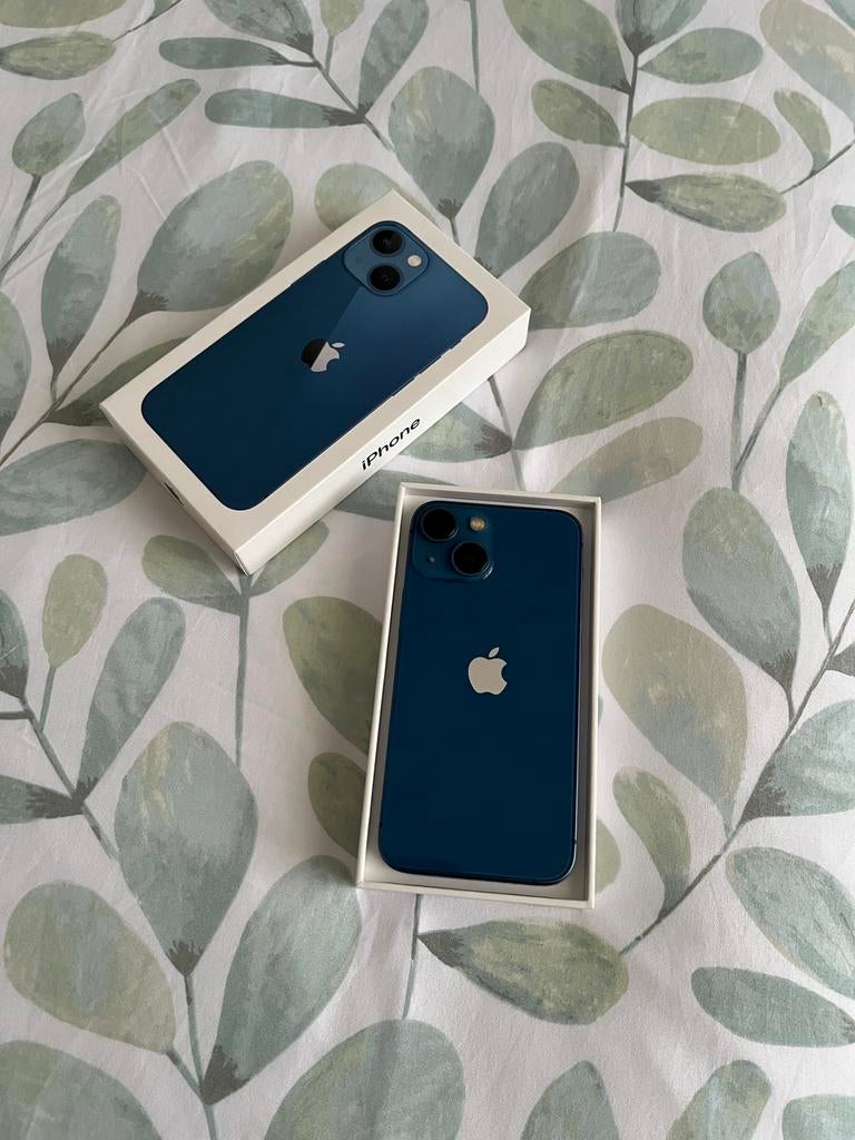 iPhone 13 mini 128 GB 82%, Telecommunicatie, Mobiele telefoons | Apple iPhone, Ophalen, 128 GB, Blauw, Zo goed als nieuw