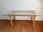 table en verre biseauté, Maison & Meubles, Tables | Tables à manger, 150 à 200 cm, Cinq personnes ou plus, Comme neuf, Verre