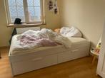 Bed BRIMNES met lattenbodem 160x200, Ophalen, Zo goed als nieuw