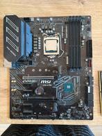 i5-9600k + MSI z390-A Pro + RAM 2x8Gb 3000mhz Ballistix, Enlèvement ou Envoi, Utilisé, Intel, DDR4