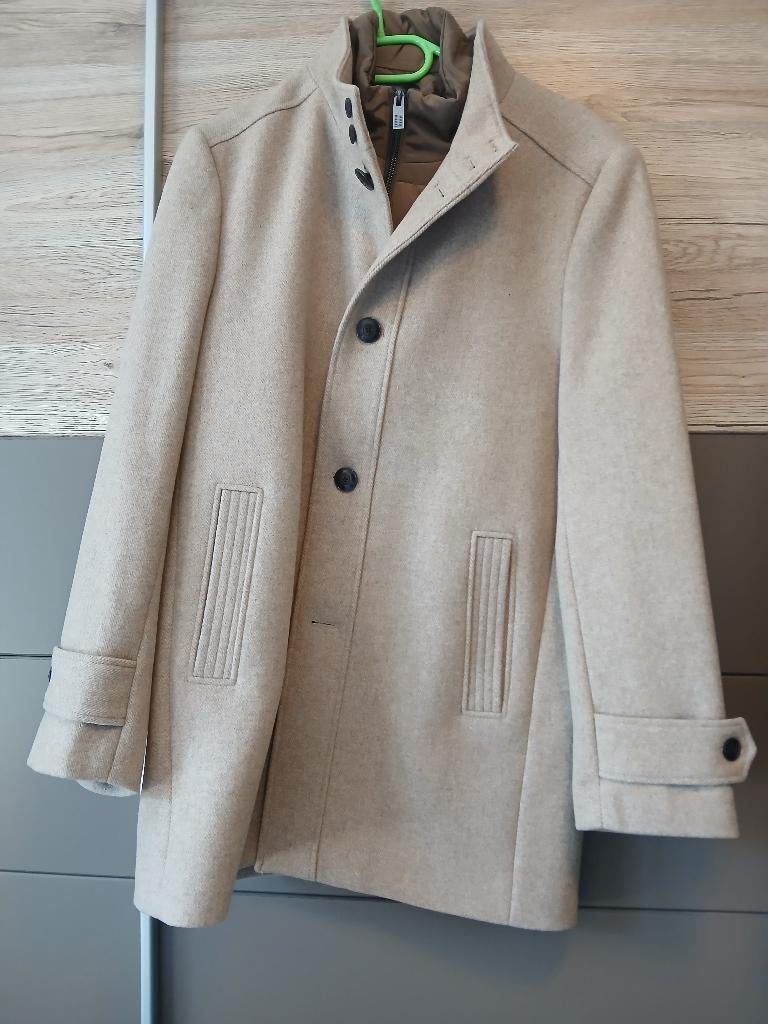 Mantel heren, Kleding | Heren, Jassen | Winter, Ophalen of Verzenden, Zo goed als nieuw, Bruin