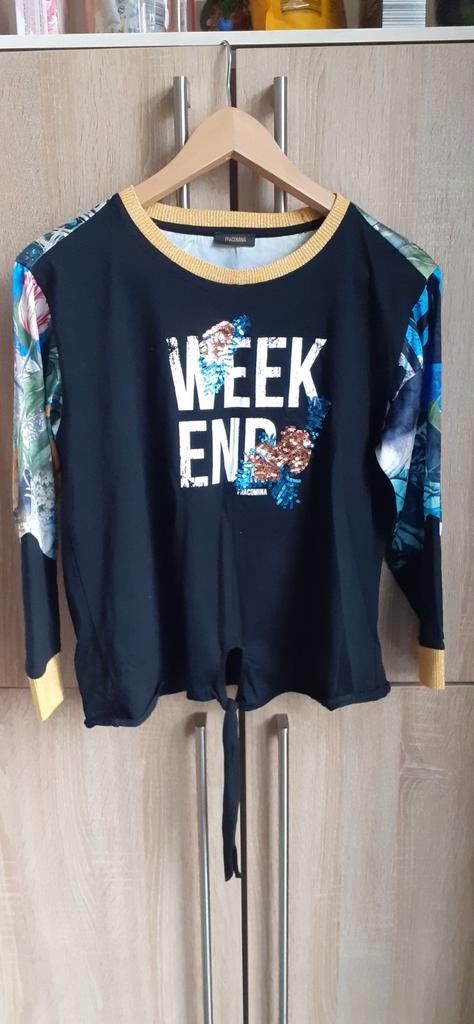 Truitje Weekend, Kleding | Dames, T-shirts, Ophalen, Fracomina, Zwart, Nieuw