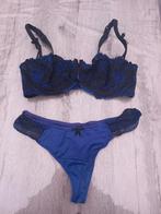Blauw/zwart setje Hunkemoller, Ophalen of Verzenden, Blauw, Setje