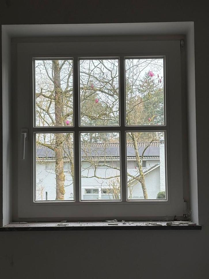 Klassiek gevelraam met dubbelglas, Doe-het-zelf en Bouw, Glas en Ramen, Zo goed als nieuw, Dubbelglas, Ophalen