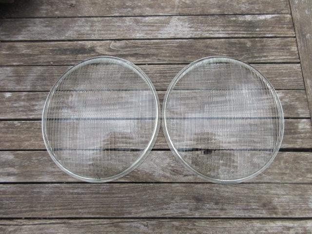 Auto Union/DKW koplamp glazen, Ophalen of Verzenden, Gebruikt, Oldtimer onderdelen
