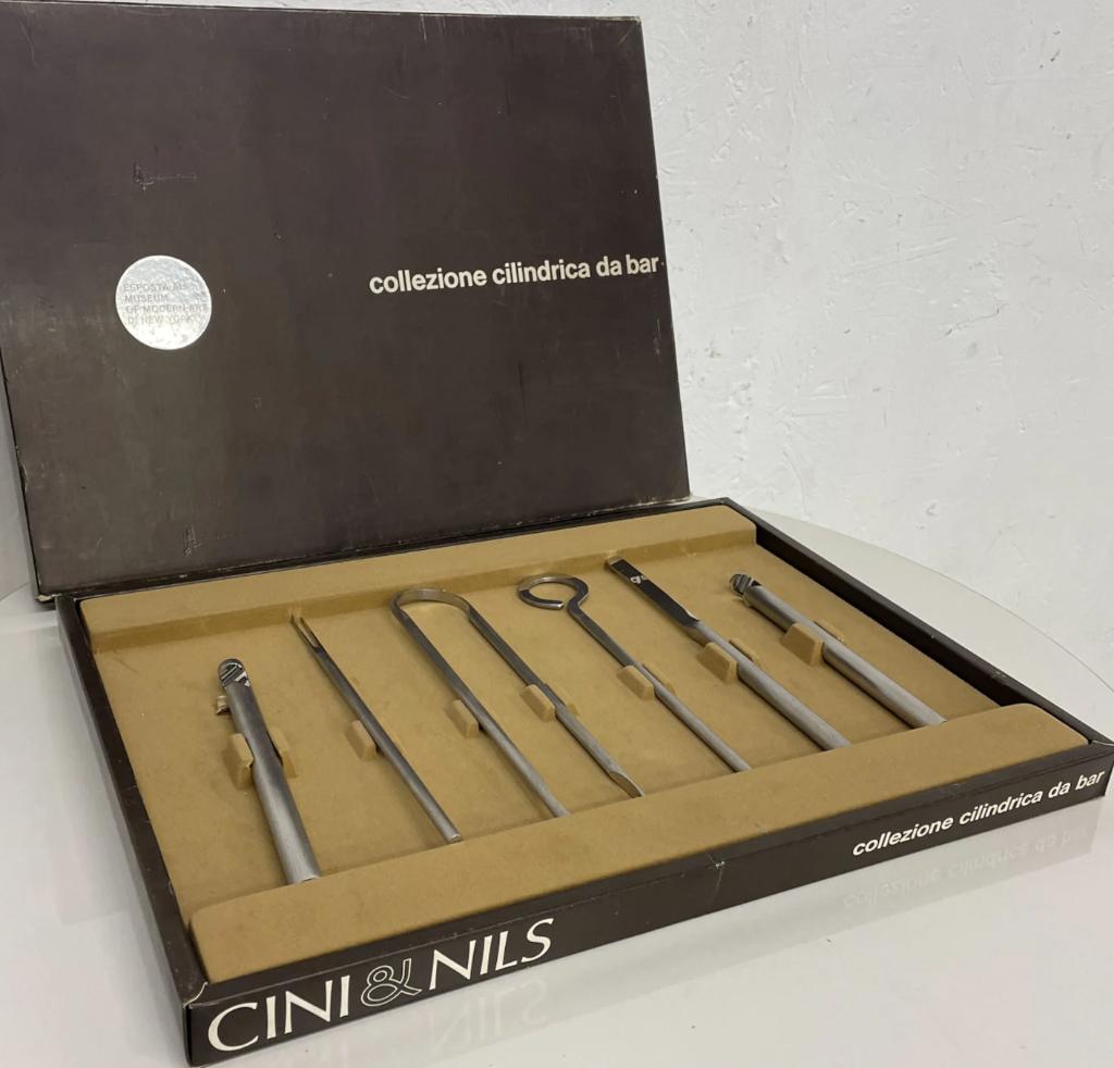 Cini & Nils Cilindrische barset 1969, Antiek en Kunst, Kunst | Overige Kunst, Ophalen of Verzenden