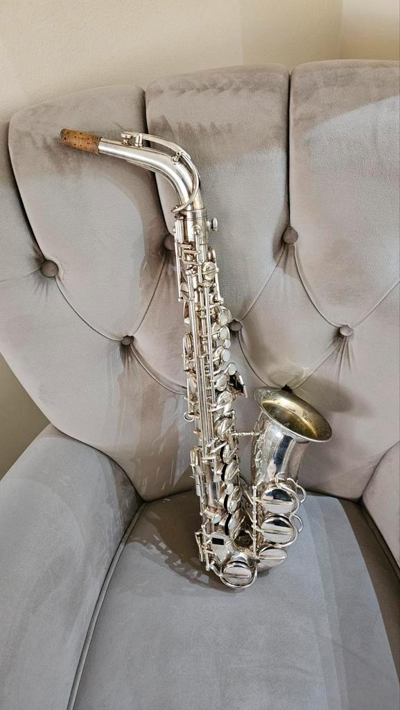 Hohhner President altsaxofoon, Muziek en Instrumenten, Blaasinstrumenten | Saxofoons, Zo goed als nieuw, Alt, Met koffer, Ophalen