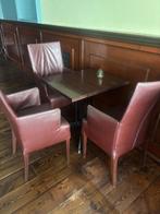 Lederlook stoelen cafe, Ophalen, Gebruikt, Bruin, Vijf, Zes of meer stoelen