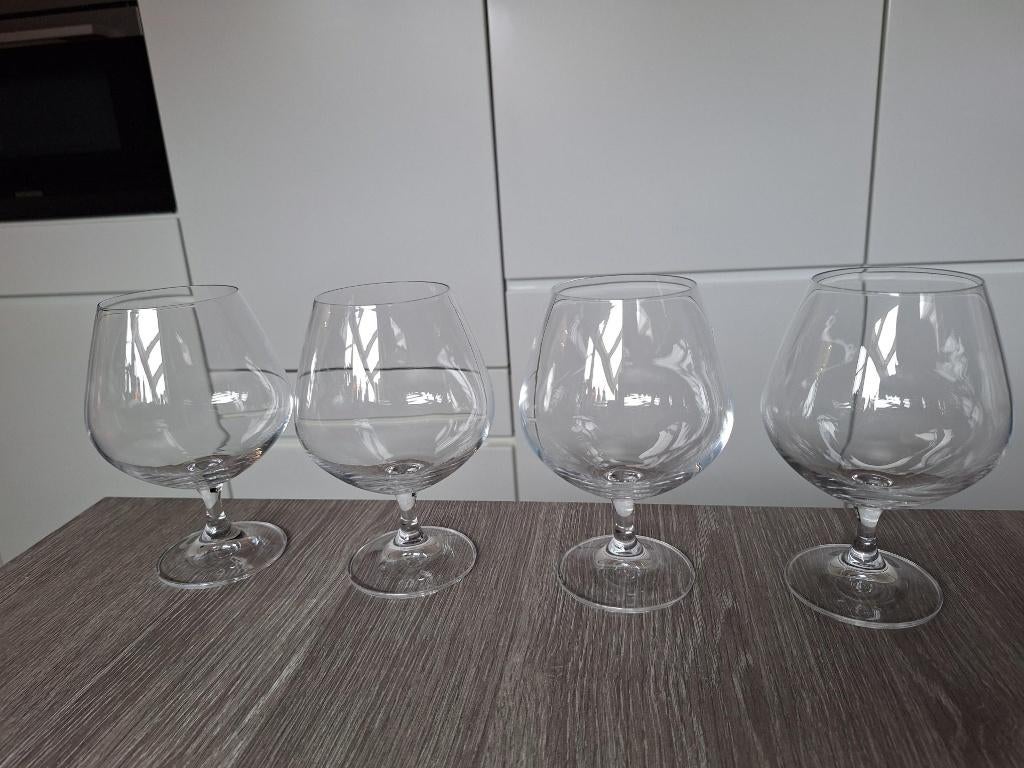 4 mooie cognacglazen, Collections, Verres & Petits Verres, Enlèvement, Comme neuf, Autres types