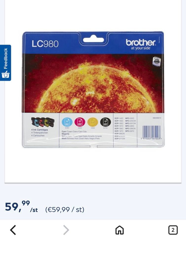 Ik verkoop nieuwe inkt, Computers en Software, Printerbenodigdheden, Ophalen, Zo goed als nieuw