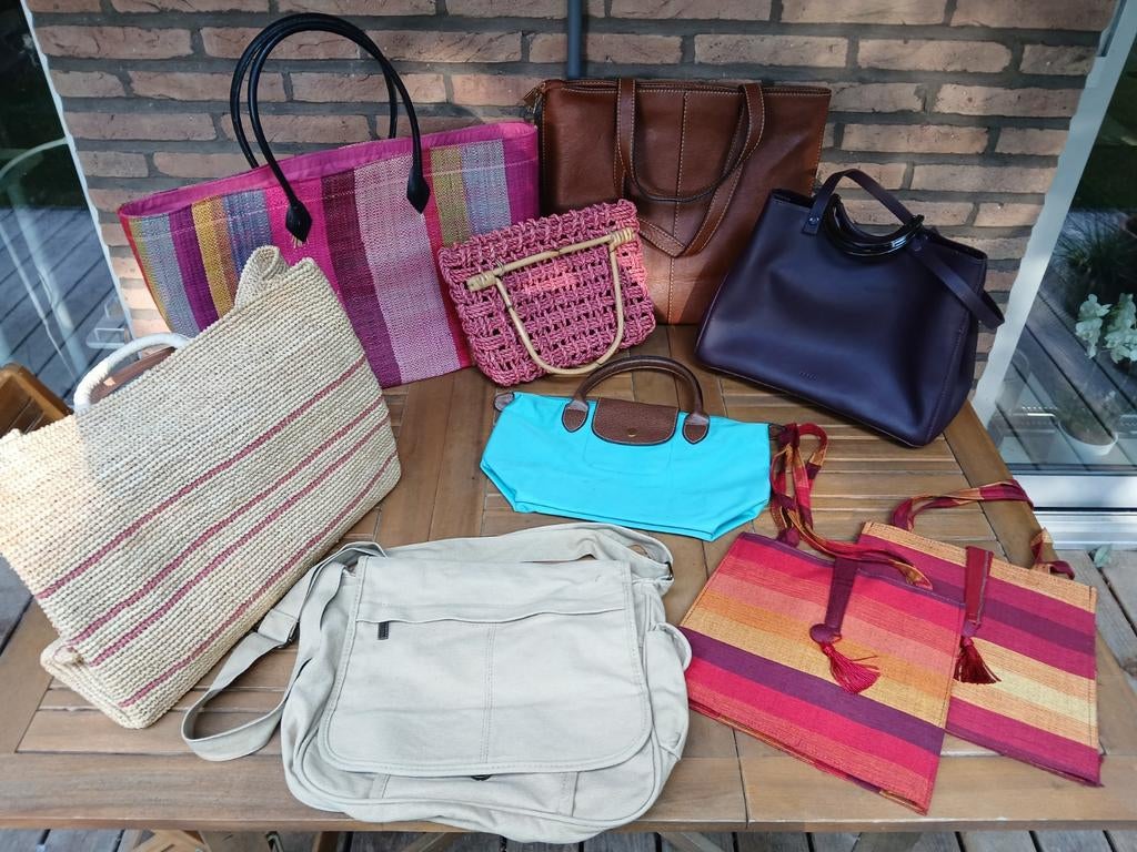 Nombreux sacs (voir détail de prix et photos), Autres marques, Cuir, Autres couleurs, Enlèvement