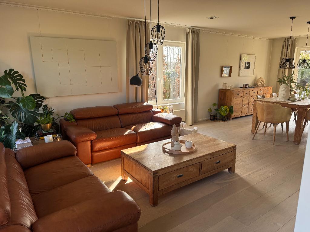 lederen  salon  3zetel  en 2,5 zetel 2 relaxen  780 EURO, Huis en Inrichting, Ophalen, Gebruikt, STRAK MODERN  DESIGN, 200 tot 250 cm