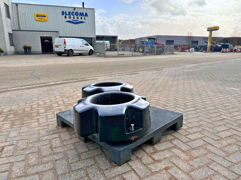 New Holland / CNH Wielgewichten 2x454kg (T7 LWB), Articles professionnels, Machines & Construction | Pièces