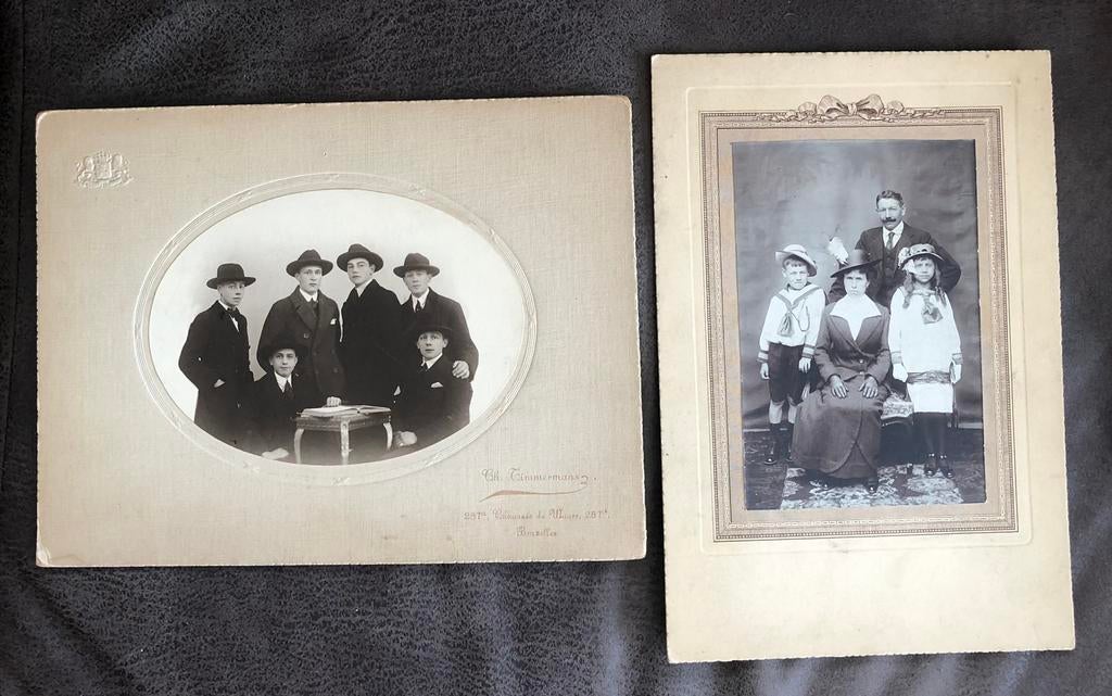 2 anciennes photographies de portrait, Collections, Photos & Gravures, Enlèvement ou Envoi, Comme neuf, Photo