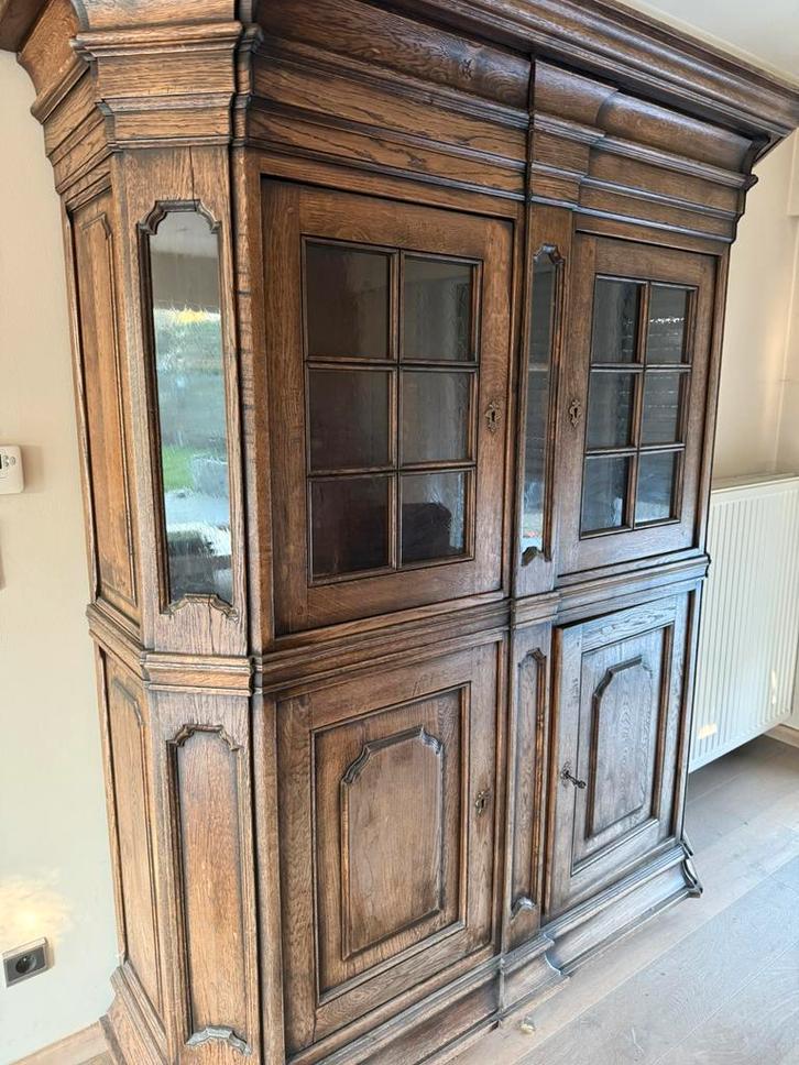 Massief eiken eetkamer, Maison & Meubles, Armoires | Buffets, Utilisé, Chêne, Enlèvement